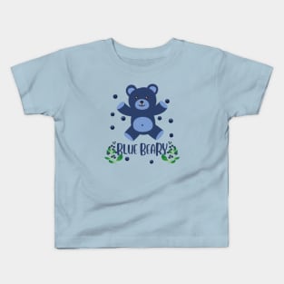 Blue Beary teddy bear Kids T-Shirt